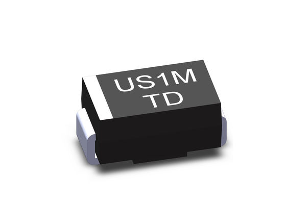 Diodo de retificador Ultrafast ultrarrápido do diodo de retificador 1000v da recuperação de UF1M Us 1m 1A Smd