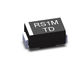 o diodo rápido do diodo RS1G RS1B RS1J da recuperação de 400V 1 ampère SMD FAZ o pacote 214AC